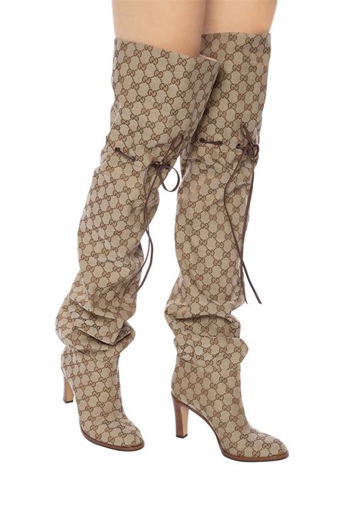 gucci thigh high boots|gucci boots women thigh high.